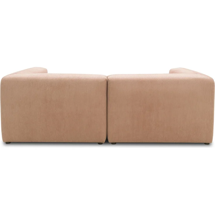 DOMO. collection Sofa 800011, 2 Sitzer, Rechteckig, individuell kombinierbar, Cord 2er Couch, modular, Polstergarnitur, 216 x 108 x 69 (BxTxH), rose – Bild 5