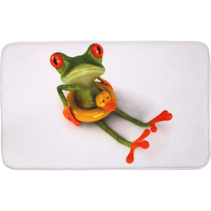 Sanilo Badematte Froggy, rutschhemmend, waschbar, schnelltrocknend, Polyester, rechteckig, sehr weich, hochwertig & modern, 50 x 80 cm oder 70 x 110 cm – Bild 5