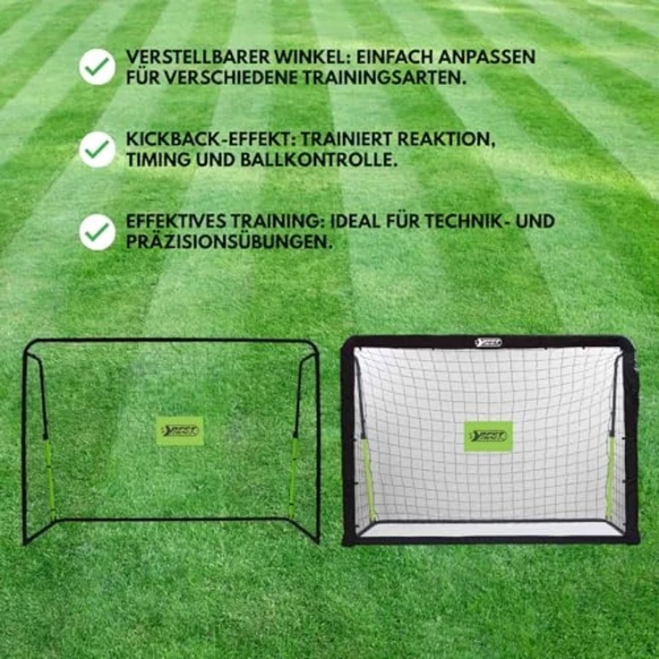 Best Sporting Fußballtor 11050 Fußballtor Rebound 213 x 153 x 76 cm – Bild 3