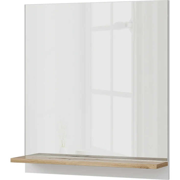 Badspiegelschrank Marelle Weiß/Artisan 60 x 67 cm mit Regal Vicco – Bild 1