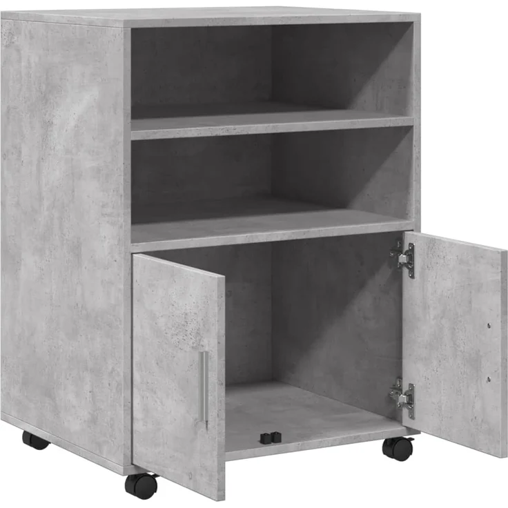 vidaXL Rollschrank Betongrau 60x48x81 cm Holzwerkstoff 853167 – Bild 6