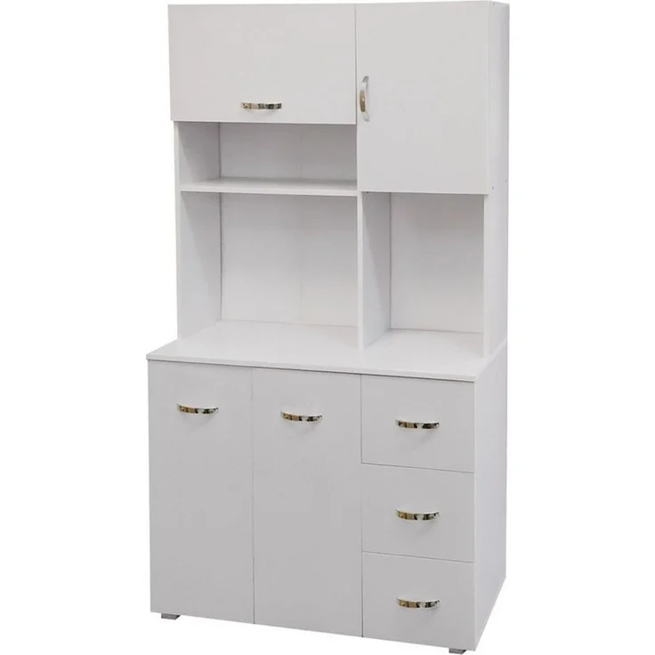 HTI-Living Hochschrank Küchenschrank Weiß Blanca (Stück, 1-St, 1 Schrank) Küchenbuffet – Bild 4