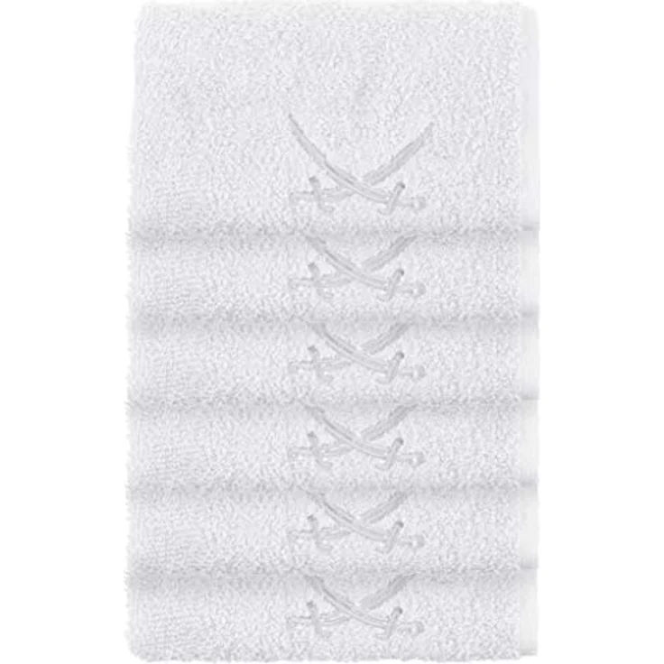 Sansibar Sylt Seiftuch Sansibar 6er Set Frottier-Serie Classic, 30x30 cm, (Set), mit hochwertiger Sansibar Säbel Stickerei – Bild 3