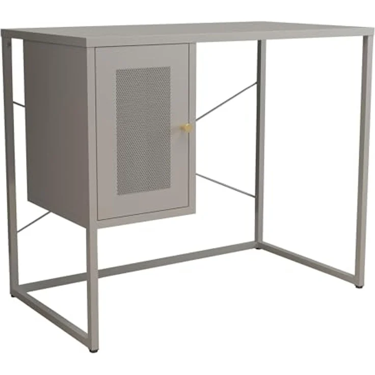 Schreibtisch Sund Stahl 75x100x50 cm Grau [en. casa] – Bild 6