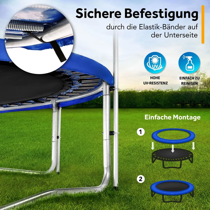 KIDUKU Trampolin Randabdeckung Federabdeckung Randschutz| reißfest | 100% UV-beständig , Ø 305cm – Bild 4
