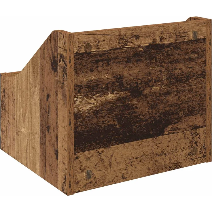 vidaXL LP Plattenbox Altholz 37 x 33 x 32 cm Holzwerkstoff 8012774 – Bild 6
