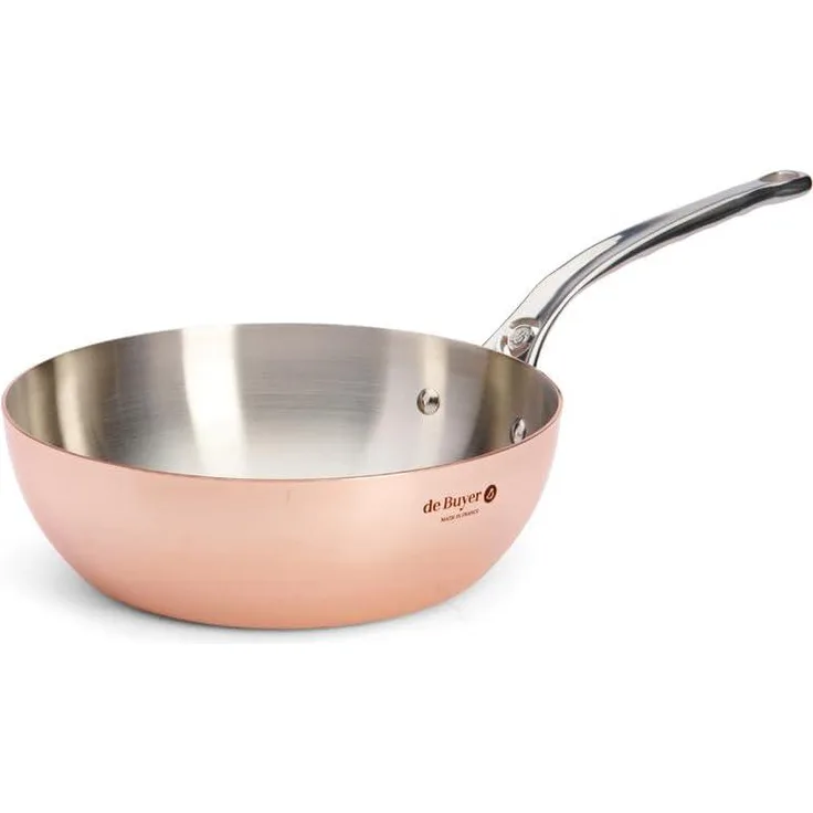 De Buyer Prima Matera Sauteuse Kupfer/Edels. 24cm konisch ind.