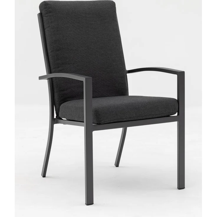 Gardissimo BOSTON 2x Alu Stapelsessel Textilenbezug Sessel stapelbar grau – Bild 6