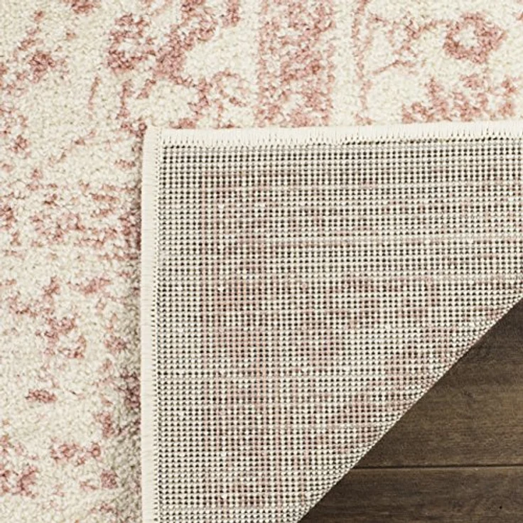 Safavieh Teppich 183x274 cm - Adirondack Collection - Transitional Design, Elfenbein & Rosa, Pflegeleichte Synthetikmischung, Ideal für Wohnzimmer, Schlafzimmer, Büro – Bild 8