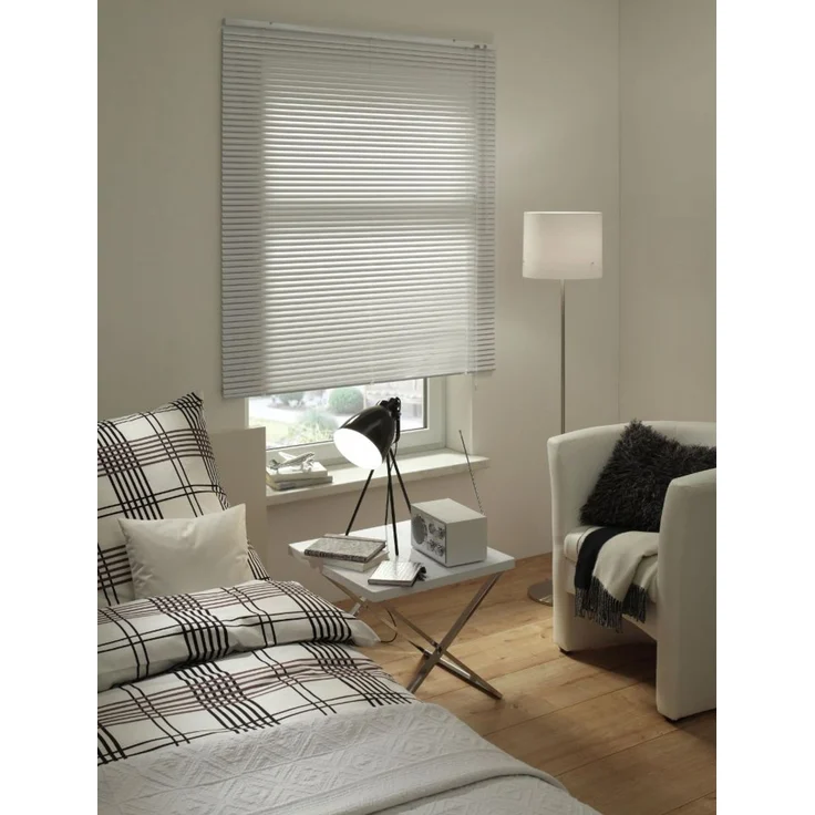 GARDINIA Alu-Jalousie, Sicht, 25 mm, Weiß, 130x90 cm – Bild 5