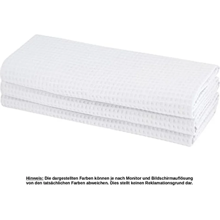 Engelland Geschirrtuch Poliertuch, (Vorteils-Set, 9-tlg, Waffel-Pique), 100 % Baumwolle, integrierte Aufhängeschlaufe, 70 x 50 cm – Bild 2