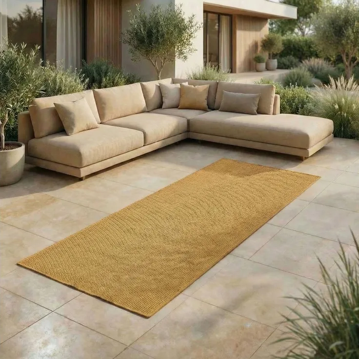 Jimri Outdoorteppich Key West, Rechteckig, Outdoor Teppich Balkonteppich Terassenteppich