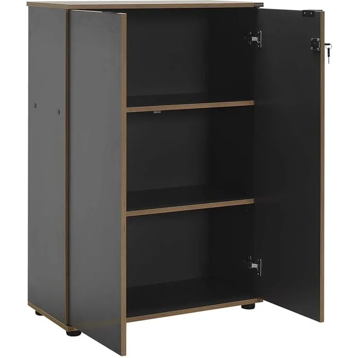 Skye Decor 'Rkt-332-Ax-1' Bücherregal, Anthrazit, 72 x 109 x 34 cm – Bild 2