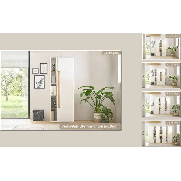 Home affaire Büromöbel-Set CiTY/GiRON, (Set, 5-tlg) – Bild 3
