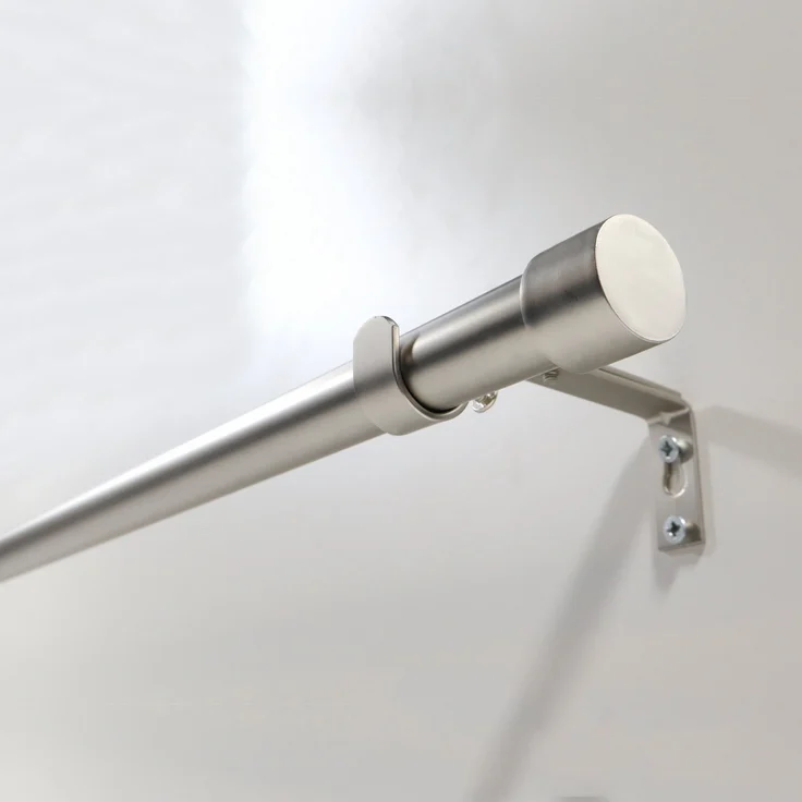 Deco-Raum Gardinenstange Flexa Stilgarnitur Set ausziehbar, Ø 19 mm, 1-läufig, ausziehbar, Wandmontage, verschraubt, Metall, perfekt für Dekoschals Gardinen – Bild 6