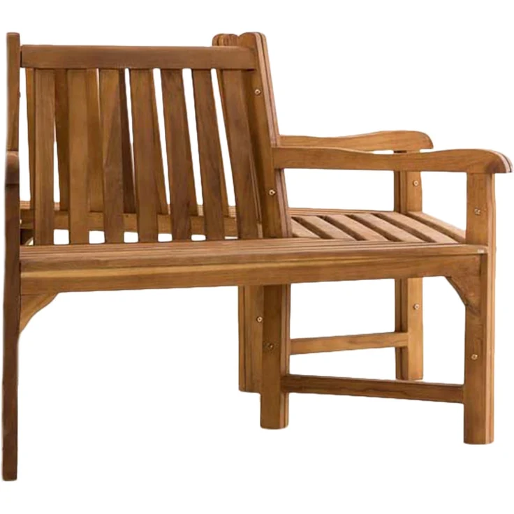 Baumbank HANIM - Holz Teak 250x125x93 cm | Halbrunde Sitzbank Mit Lehne Baumbank Gartenbank Für Baum – Bild 6