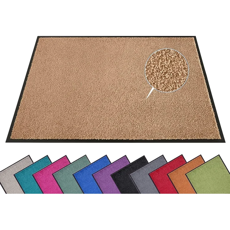 Waschbare Fußmatte Wash & Clean - caramel - 40x60x0,7cm – Bild 1