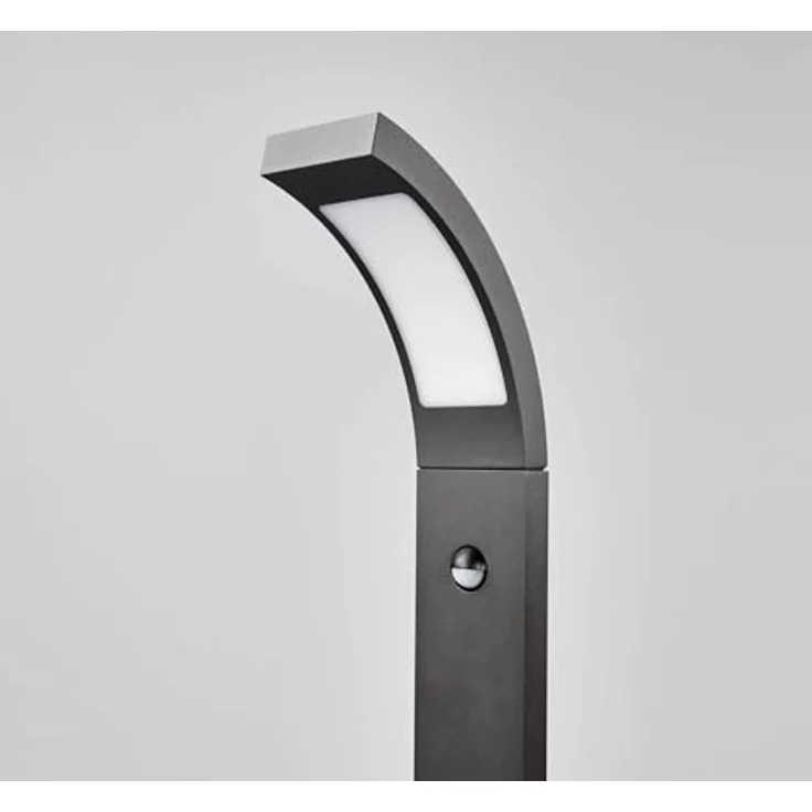 Lucande LED Außenleuchte Juvia, spritzwassergeschützt, Schwarz, mit Bewegungsmelder, 1-flammig, IP54, für Terrasse, Garten und Balkon – Bild 5
