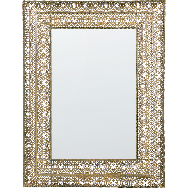 Wandspiegel DEHRADUN 69 cm 90 cm Metall Gold