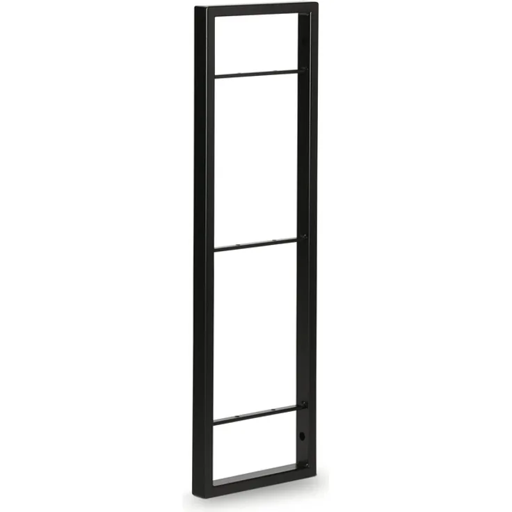 Kesseböhmer YouK Regalsystem T 200 mm, H 668 mm, mit 3 Ablageaufnahmen, schwarz matt