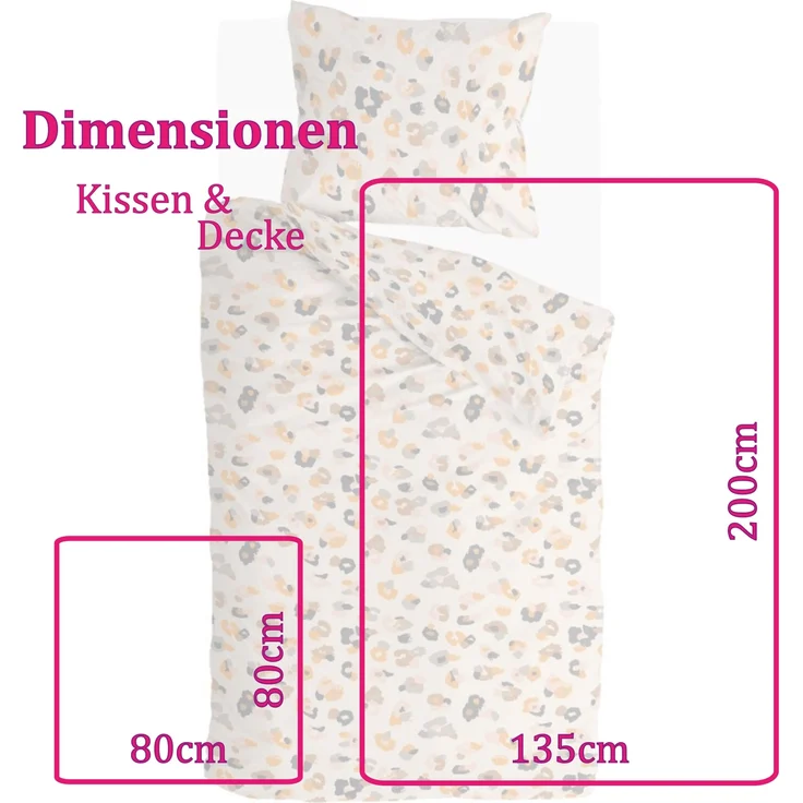 Bettwäsche-Set (135x200cm) - Byrklund Soft Animal Multicolor – Bild 2