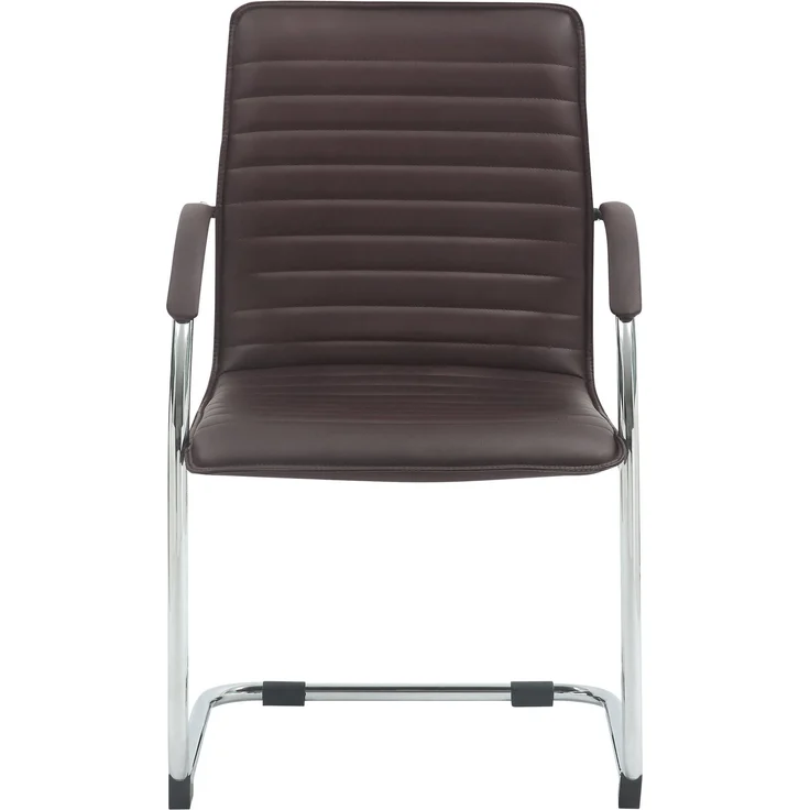 CLP 2er Set Besucherstühle Tira Kunstleder,braun – Bild 6