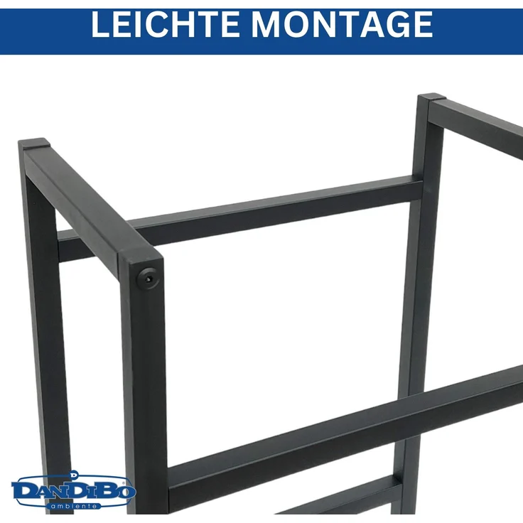 DanDiBo Getränkekistenregal 2 Kisten Schmal Metall Stehend 96475 Getränkekistenhalter 47 cm Getränkekistenständer Flaschenkistenregal – Bild 5