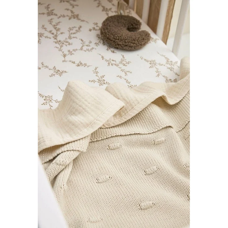 Meyco Bettdecke Knots - 100 x 150 cm - Soft Sand B – Bild 3