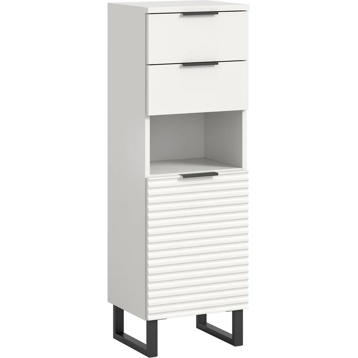 Badschrank Riff - Weiß