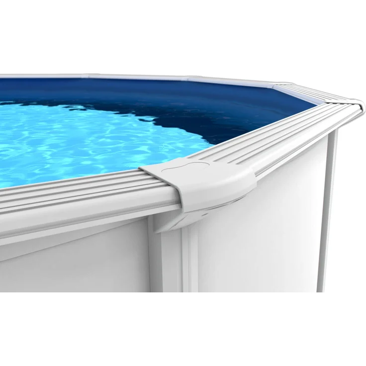 Steinbach Stahlwandpool Set Nuovo de Luxe II Ø 550 x 120 cm - weiß – Bild 6