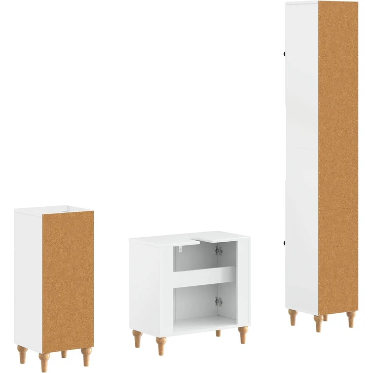 vidaXL 3-teiliges Badezimmer-Schranksystem ALKMAAR Holzwerkstoff 3417832 – Bild 5