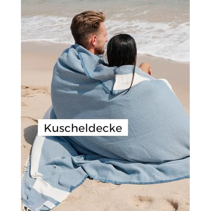 furora HOLIDAY Strandtuch XXL groß 200x200 cm Strand Tuch, aus Baumwolle, Stranddecke, Vielseitig, schöne Farben, hochwertige Verarbeitung – Bild 6