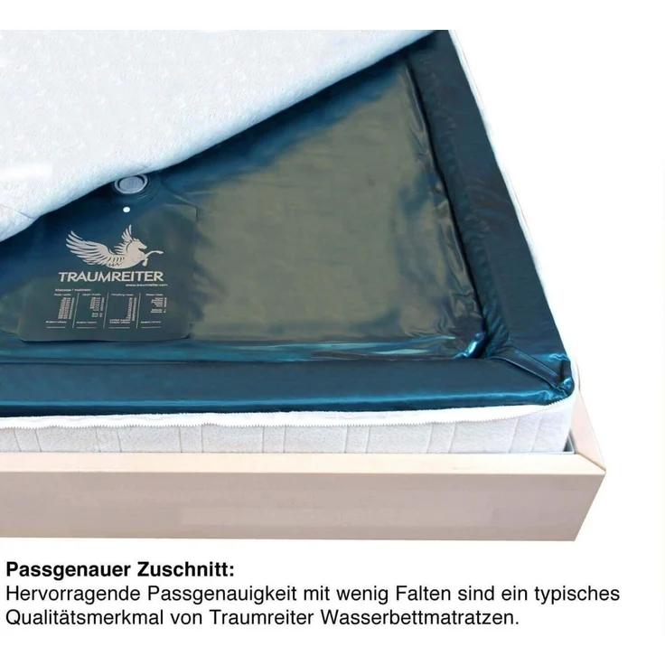 Traumreiter, Wasserbett Wasserbett Matratze dual für 180x200 /210/220 & 200x220 Wassermatratze – Bild 3