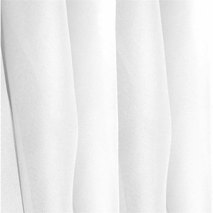 Schlaufen-Bistrogardine in B160cm x L60cm, transparente uni Scheibengardine Voile in vielen verschiedenen Farben erhältlich (weiß - schneeweiß) – Bild 3
