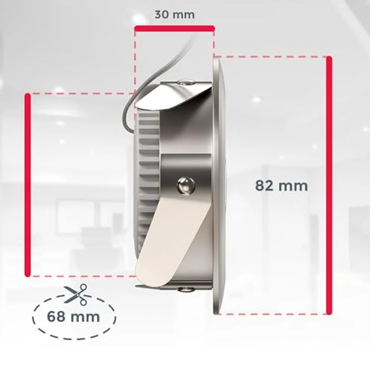 LED Einbaustrahler ultra-flach schwenkbar Decken-Spot Einbau-Leuchte – Bild 8