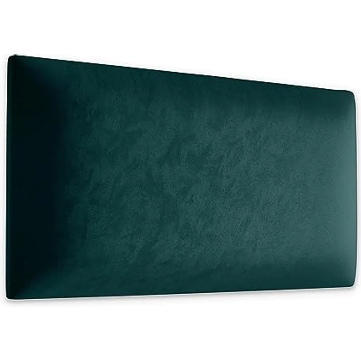 Muralo Samt Wandkissen Stoff Polsterpaneel Schlafzimmer Wohnzimmer Bett Wandpolster Bettkopfteil Lendekissen Modern Luxus Gepolstert Polster Paneel (Türkis, 60x30 cm) – Bild 4