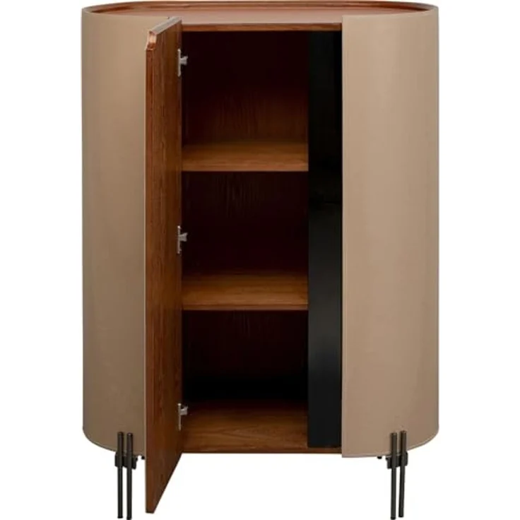 Kare Design Mehrzweckschrank Tango, Beige/Orange, 80x115 cm, Schrank, Kleiderschrank, Hochschrank, Büroschrank, Wohnzimmer – Bild 4