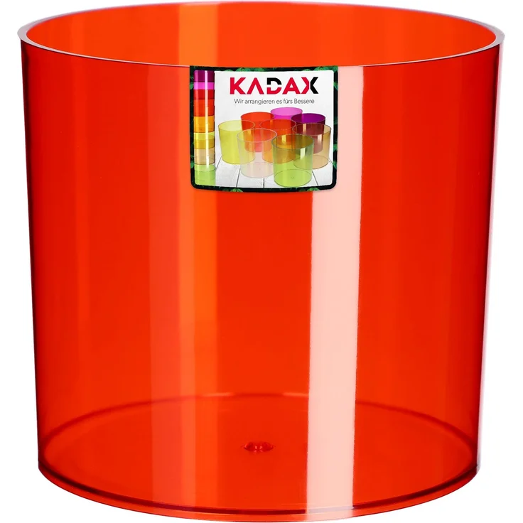 KADAX Blumentopf Blumenabdeckung rund rot 15cm – Bild 3