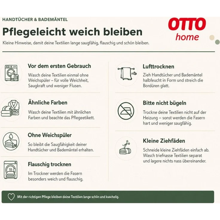 OTTO home Handtuch Riva, 50x100, Premium Handtücher, 500 gr/m², Webfrottier (1-St), Hoch-Tief-Struktur, Streifen, weich, 5 Jahre Garantie – Bild 1