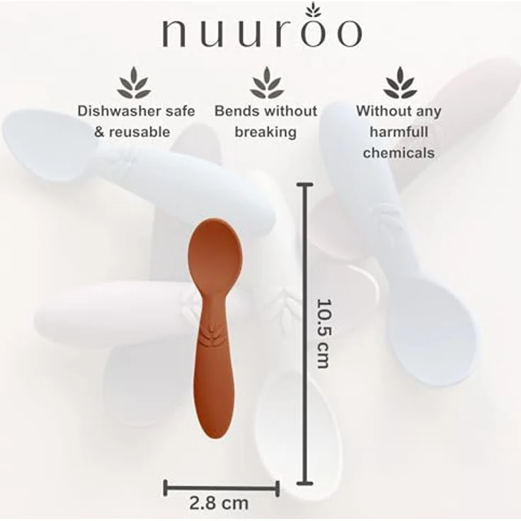 Nuuroo Ella Silikon-Löffel 3er-Set – Bild 5