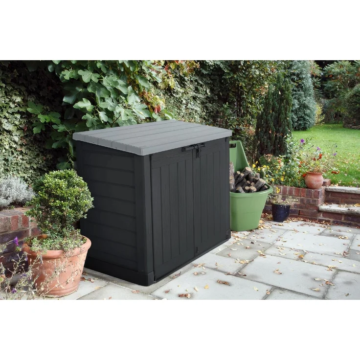 Keter Gartenbox Mülltonnenbox Universalbox Store It Out MAX 146 x 82 x 125cm – Bild 4
