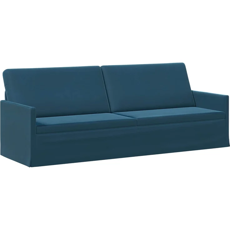 vidaXL 3-Sitzer Sofa Blau 220 x 81 x 82 cm Samt (V) 42041162 – Bild 1