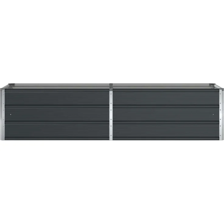 vidaXL Pflanzkübel Anthrazit 195 x 50 x 45 cm Verzinkter Stahl 42018204 – Bild 4