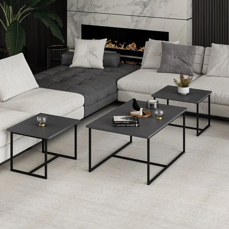 Skye Decor 'Levada - 9305' Couchtisch, Anthrazit, 90,45 x 37,42 x 60,52 cm – Bild 5