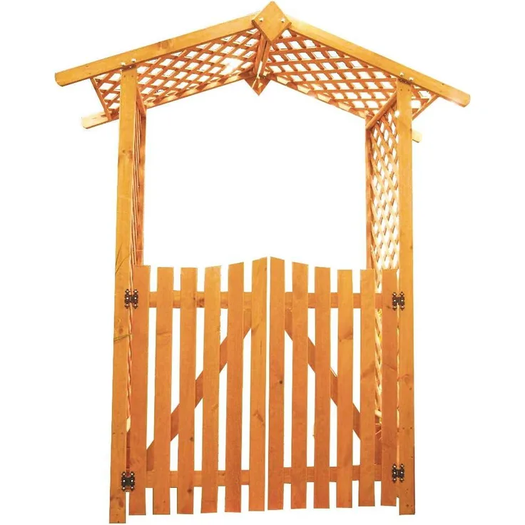 Promadino Rosenbogen mit Türen 167 x 53 x 219 cm mit Türen