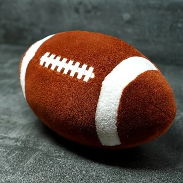 40YARDS Dekokissen American Football Kissen (maßstabsgetreu) - Indoor Football, Weiches Plüschkissen – Größe: 28 x 17 x 17 cm – Bild 6