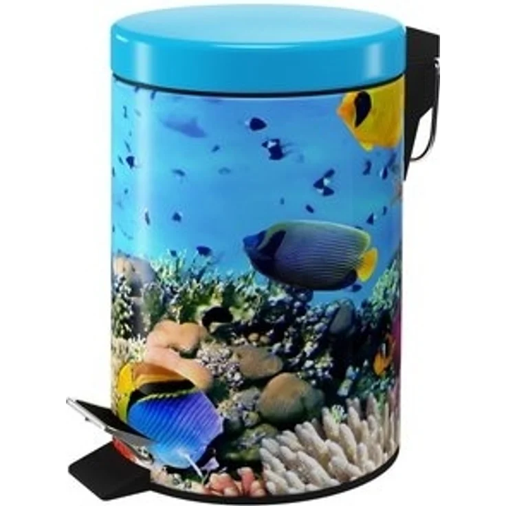 Sanilo Kosmetikeimer Ocean, 3 Liter, Bad Mülleimer mit Absenkautomatik & Innenbehälter – Bild 6