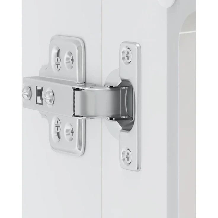 vidaXL Küchen-Hängeschrank mit Glastür Lucca Hochglanz-Weiß Holzwerkstoff 853909 – Bild 9