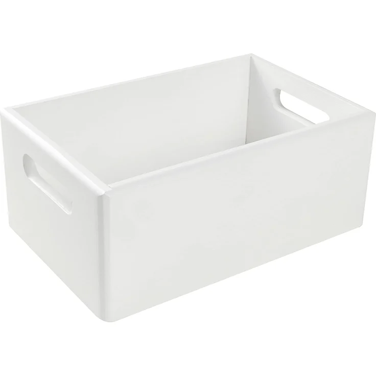 Creative Deco Holzkiste Obstkiste Korb 30x20x13cm (1cm) mit Griffen ohne Deckel, mit Griffen, ohne Deckel