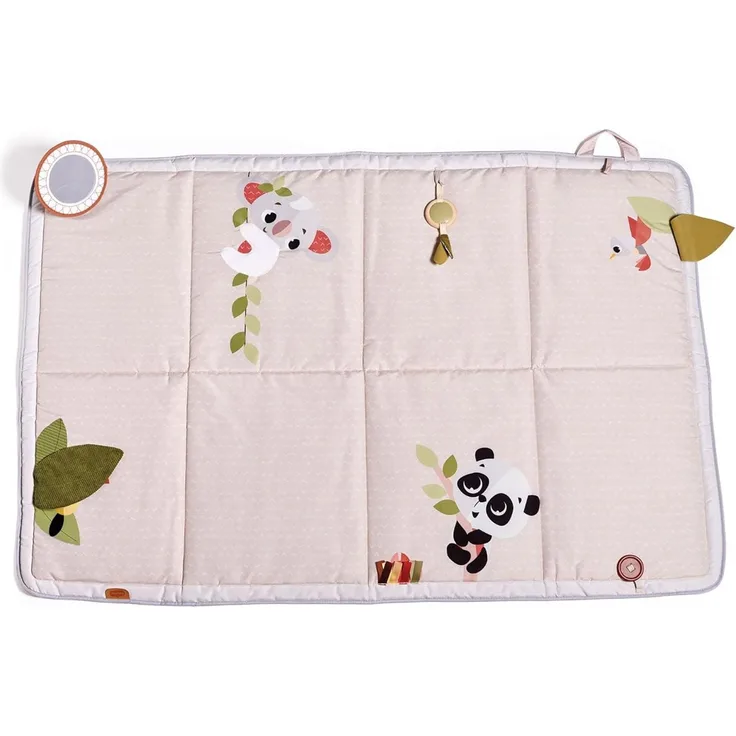Tiny Love Boho Chic XL Super Mat, Extra große Spieldecke, Weiche Babymatte, Mit Holzspielzeug, 0m+